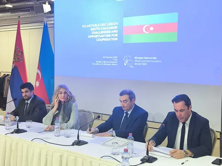 Serbiyada Xocalı soyqırımına həsr edilmiş dəyirmi masa təşkil olunub