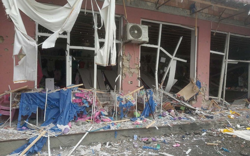 Armenians fire more than 400 shells at Tartar, destroying 10 houses
