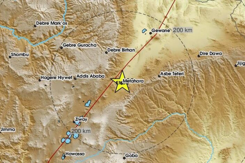 Efiopiyada güclü zəlzələ baş verib