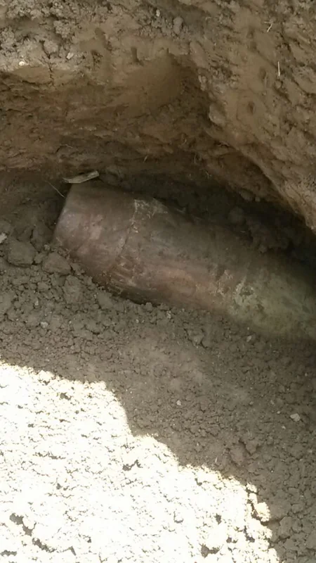 Tərtər icra nümayəndəliyinin həyətyanı sahəsində top mərmisi aşkar edilib