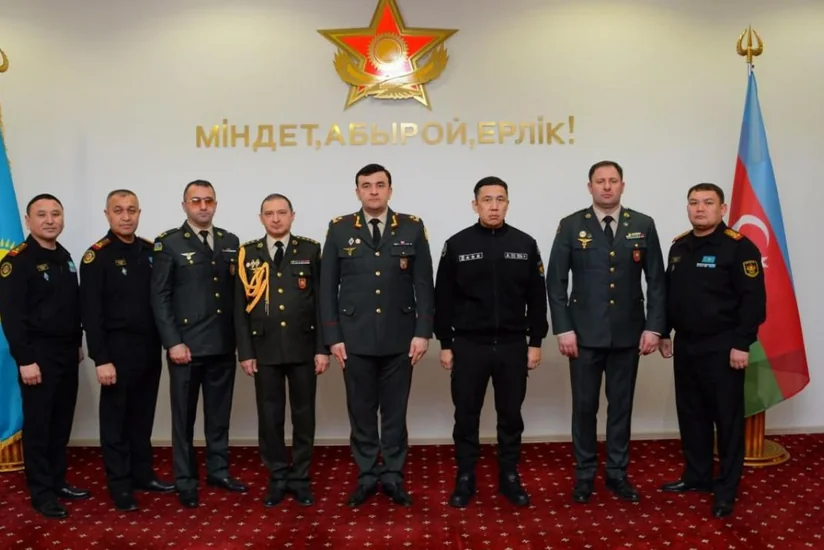 Делегация Министерства обороны Азербайджана находится с визитом в Казахстане