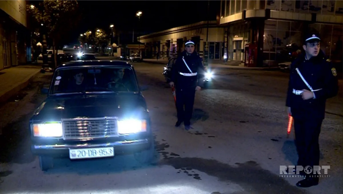 Yol polisi Gəncədə reyd keçirib, 100-ə yaxın sürücü cərimələnib - FOTO