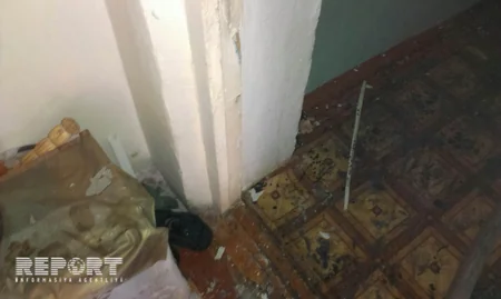 ​Lənkəranda beşmərtəbəli binada yanğın baş verib - FOTO