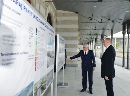 President Ilham Aliyev viewed passenger train to run on Baku-Tbilisi- Kars railway route