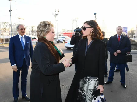 Первый вице-президент Мехрибан Алиева приняла участие на открытии павильона Азербайджан на ВДНХ в Москве