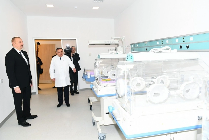 Dövlət başçısı Goranboy Rayon Mərkəzi Xəstəxanasının açılışında iştirak etdi - YENİLƏNİB