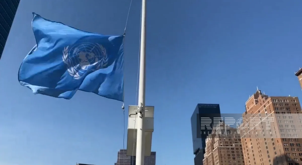 Flags at UN headquarters are at half-mast