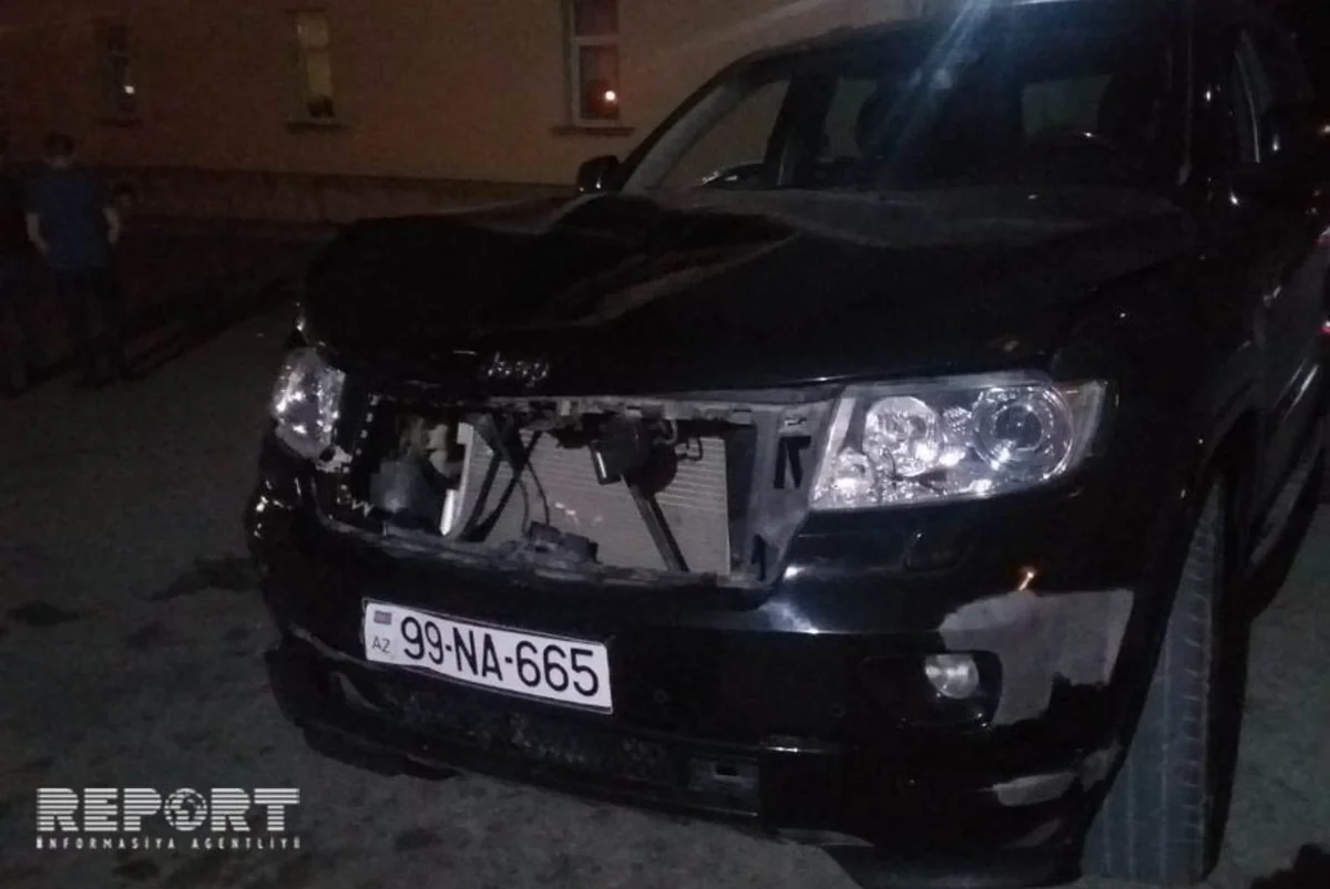 Bakıda ayıq sürücü Jeeplə piyadanı vurub - FOTO