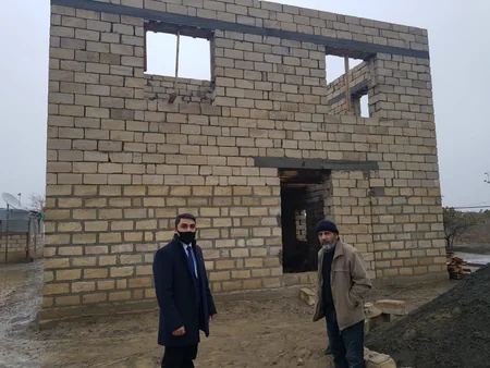 Vətən müharibəsi şəhidinin ailəsinə ev tikilir