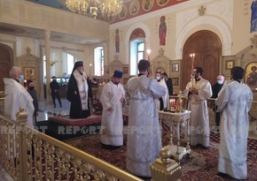 В  православном кафедральном соборе в Баку проходит церемония почитания памяти шехидов