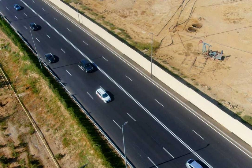 Salyan şosesində aparılan təmir işləri yekunlaşıb