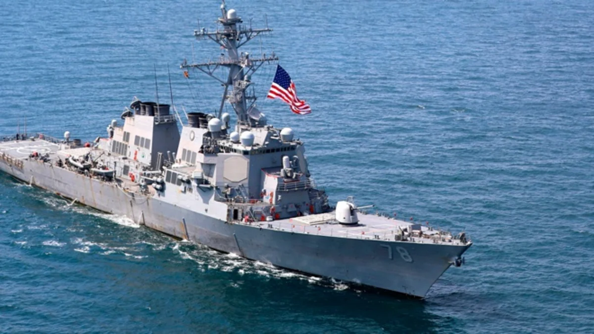 US destroyer downs 14 drones in Red Sea launched from Yemen