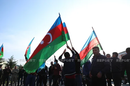 В Тертере с большим воодушевлением празднуют победу