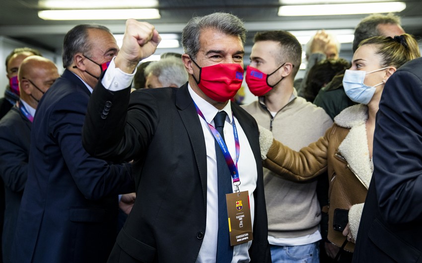 Joan Laporta Barselona klubunun prezidenti seçilib