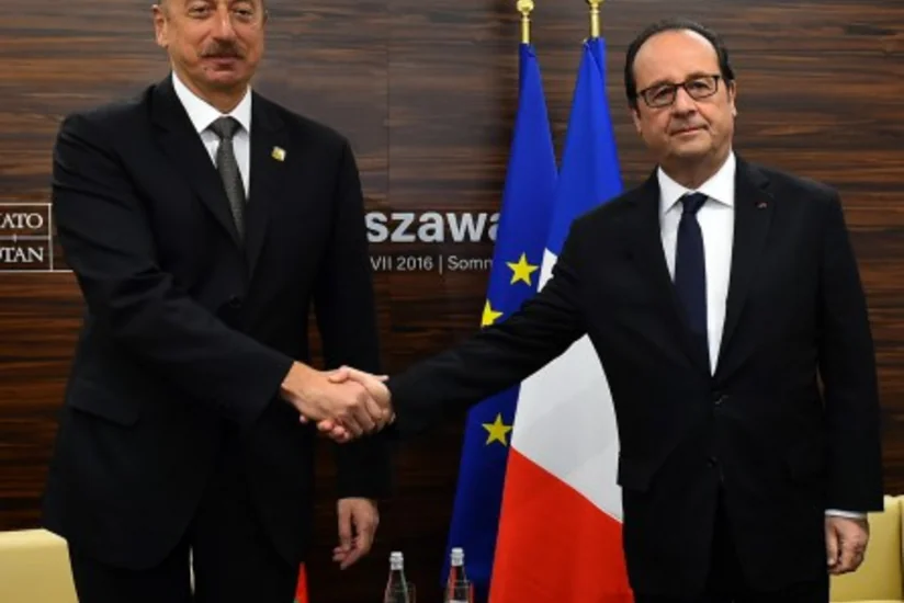 ​Prezident İlham Əliyev Fransanın dövlət başçısı Fransua Ollandla görüşüb - FOTO