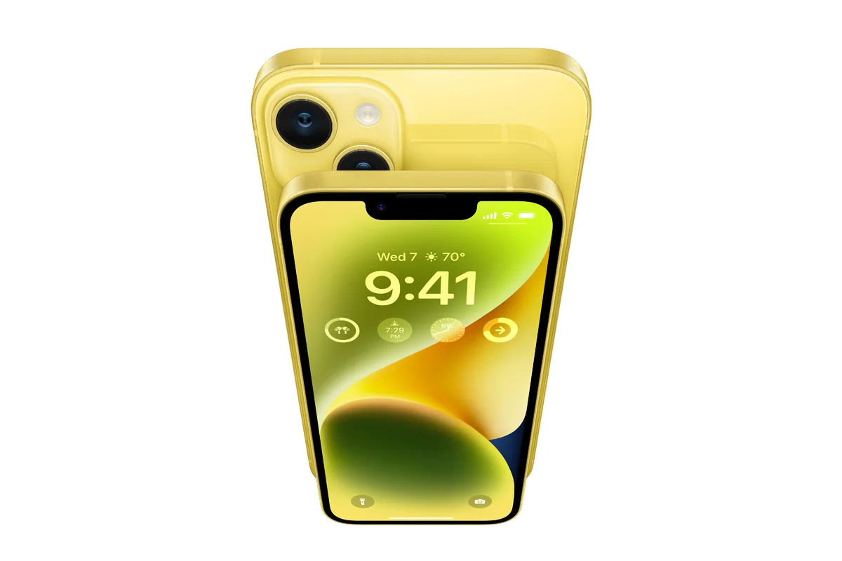 “Apple” valehedici sarı rəngli yeni iPhone 14 və iPhone 14 Plus modellərini təqdim edib