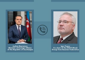 Jeyhun Bayramov holds phone conversations with OSCE Minsk Group Co-Chairs