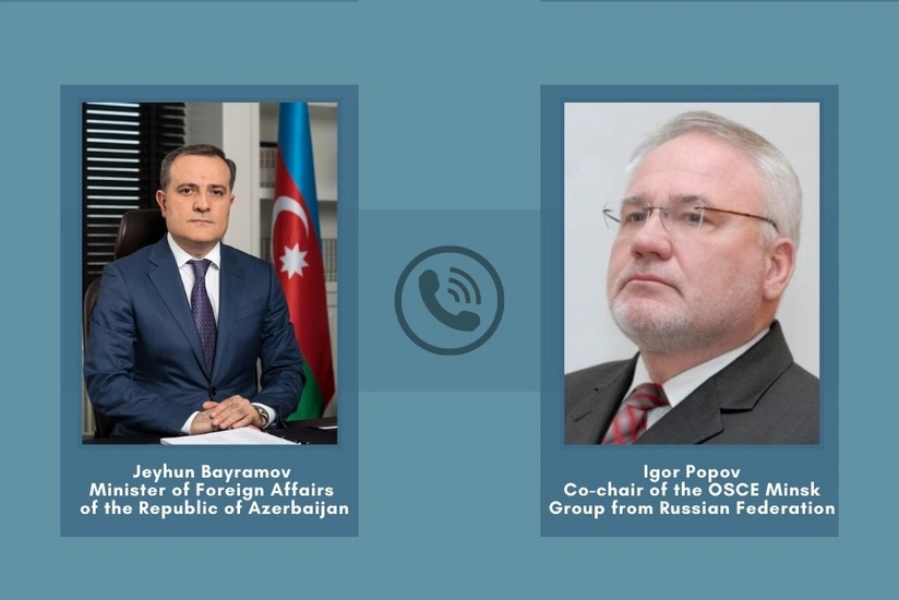 Jeyhun Bayramov holds phone conversations with OSCE Minsk Group Co-Chairs
