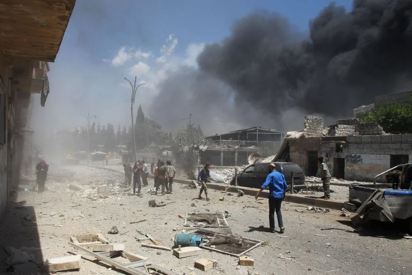 İdlibdə toyuq ferması bombalanıb, 16 mülki şəxs ölüb