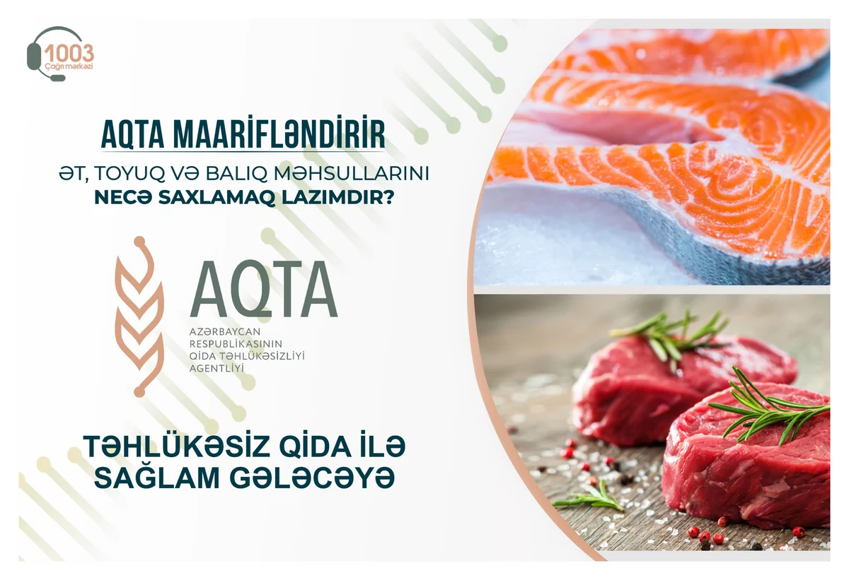 Ət, toyuq və balıq məhsullarını necə saxlamalı?