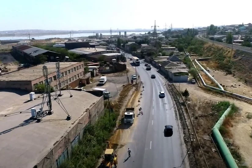 Bakıda “Baksol” adlanan avtomobil yolu təmir edilir