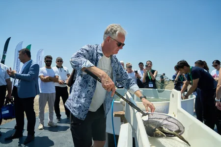5000 endemic sturgeon fish released into the Caspian Sea as part of Azerbaijan Fish Farm and AZANS cooperation – PHOTO