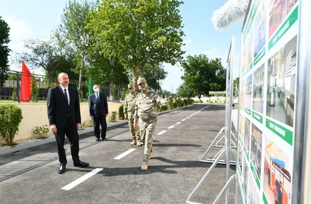 Prezident İlham Əliyev N saylı hərbi hissənin açılışında iştirak edib - YENİLƏNİB