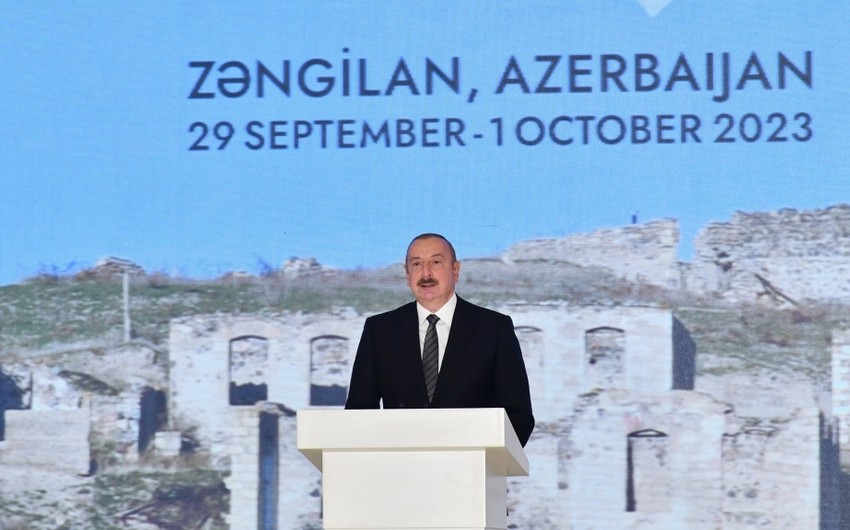 President Ilham Aliyev announces date of first residents’ return to Zangilan city