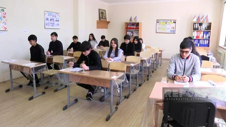 Xankəndi, Ağdərə və Xocalıda ilk buraxılış imtahanları keçirilib