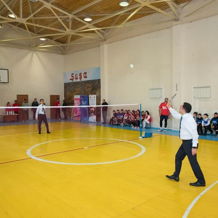 Yaponiyanın Azərbaycandakı səfiri və ABF rəhbərliyinin məktəblilərlə görüşü olub