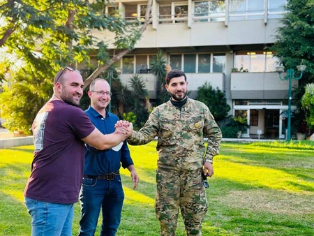 Two organizations help 2nd Karabakh War veteran meet family of his cornea donor in Israel