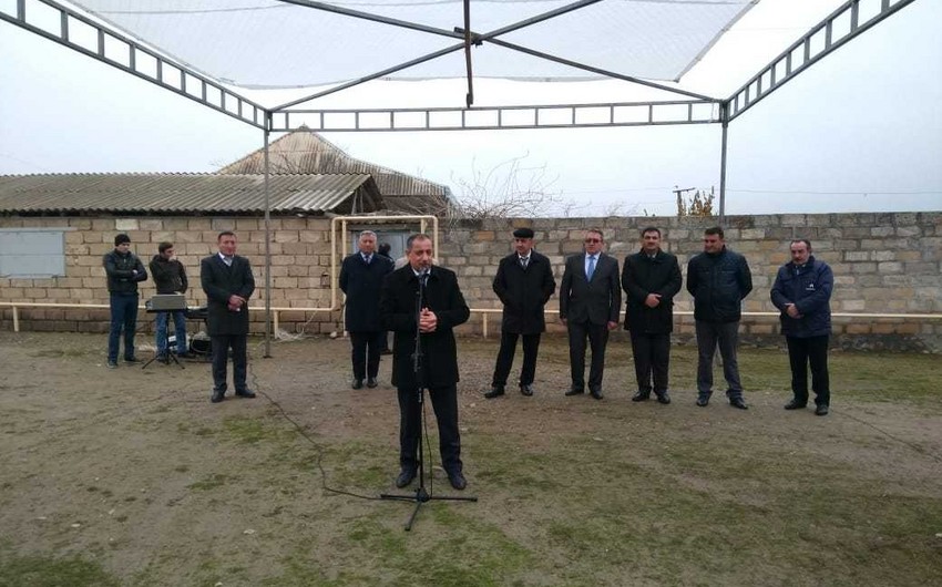Şəkinin daha bir kəndinə qaz verilib