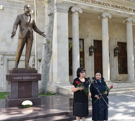 President attended opening of a monument to world-famous singer Rashid Behbudov - UPDATED