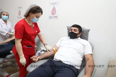 Aşura ilə əlaqədar qanvermə aksiyası keçirilir