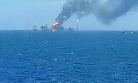 При взрыве на морской платформе Pemex пострадали шесть человек