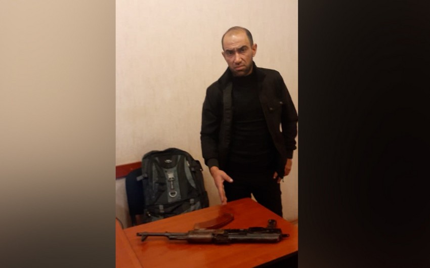 Bakıda “Kalaşnikov” gəzdirməkdə şübhəli bilinən şəxs saxlanılıb