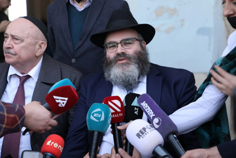 Chief Rabbi of Ashkenazi Jews talks on Aghdam trip: It is very sad to see all this