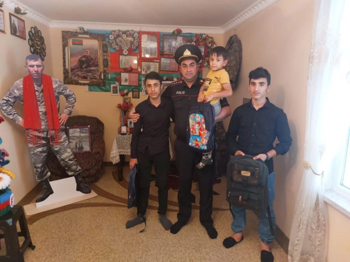 Daşkəsəndə şəhid və aztəminatlı ailələrin övladları ilə görüş olub
