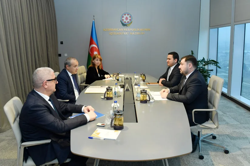 Министр экономики встретился с победителями конкурса Yüksəliş