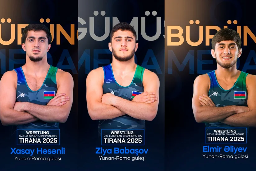 Azərbaycan yunan-Roma güləşçiləri Avropa çempionatında 1 gümüş, 2 bürünc medal qazanıblar