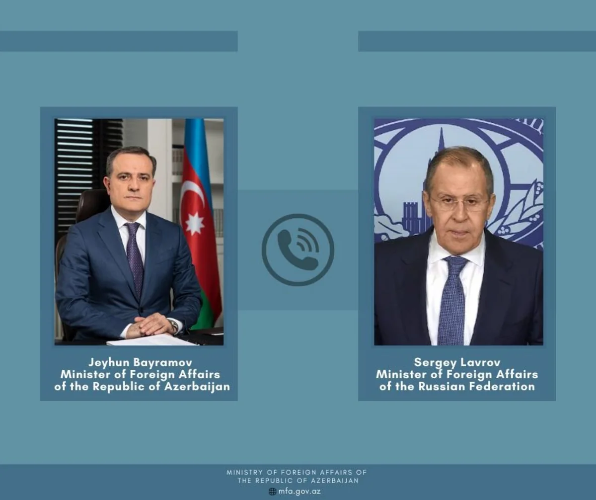 Azerbaijani, Russian FMs discuss bilateral ties, Ukraine on the phone