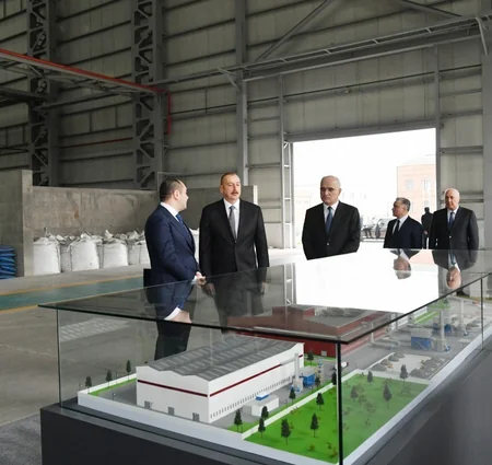 Sumqayıt Kimya Sənaye Parkında əlvan metallar və ferroərintilər zavodunun açılışı olub