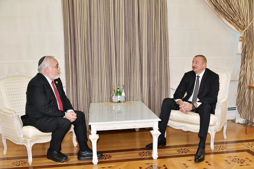 Президент Ильхам Алиев принял соучредителя и заместителя председателя Центра Симона Визенталя и руководителя Конгресса христианских лидеров США