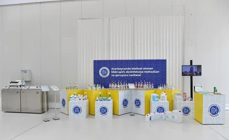 President Aliyev inaugurates medical face masks manufacturing enterprise
