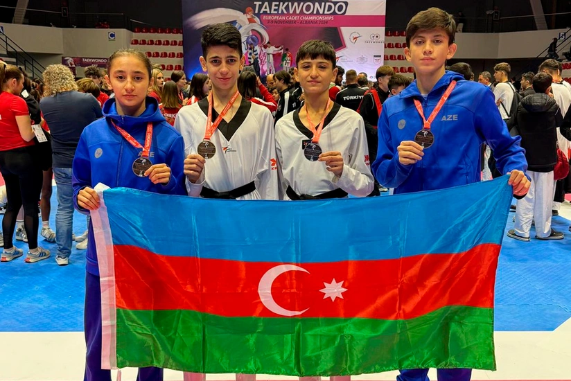 Azərbaycan taekvondoçuları Avropa birinciliyini dörd medalla başa vurublar