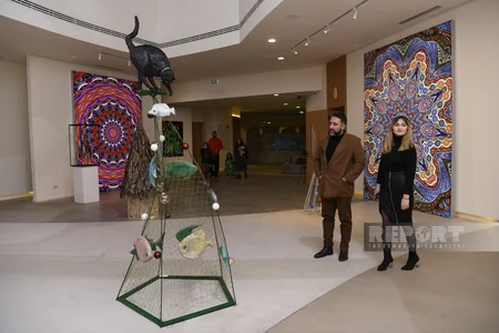 “Nine Sense” art-mərkəzində “ART-ELKA” sərgisinin açılışı olub