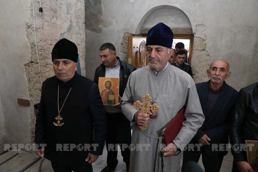 Alban-udi dini icmasının nümayəndələri Xudavəng məbədini ziyarət ediblər