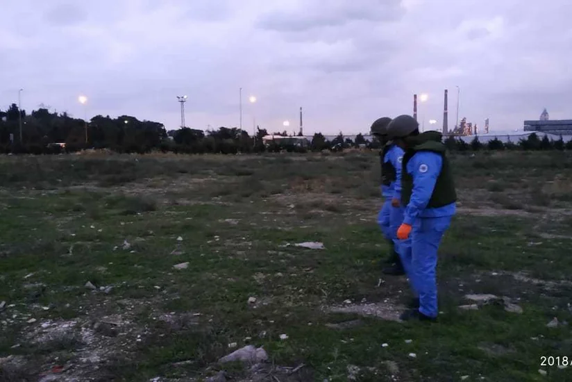 Bakının Nizami rayonu ərazisində partlamamış hərbi sursat tapılıb