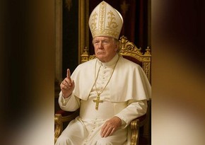 White House posts image of Trump as pope