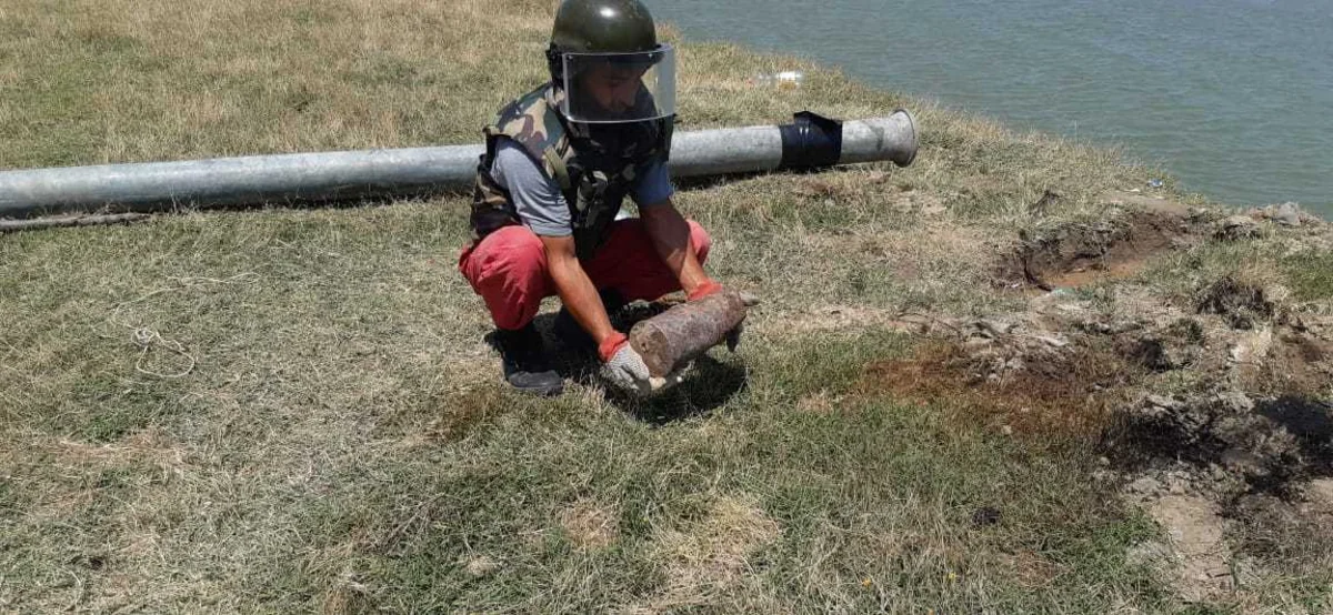 Ağstafada 1 ədəd top mərmisi gilizi tapılıb